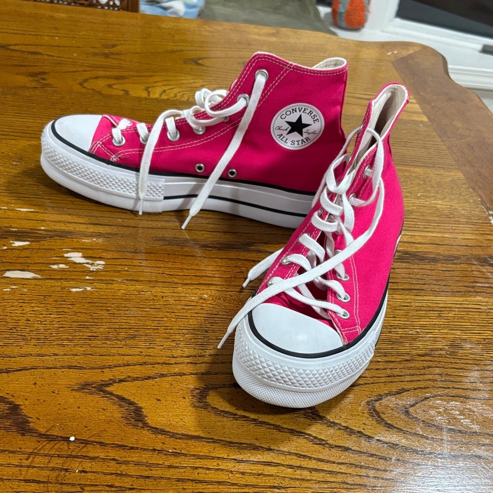 Converse Fuchsia High-Top Sneakers